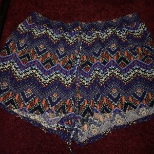 soft aztec print shorts