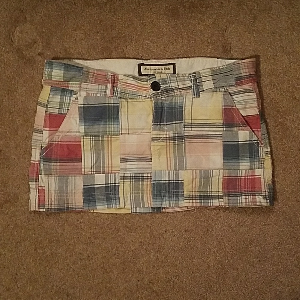 Abercrombie and Fitch Multicolored Plaid Skirt