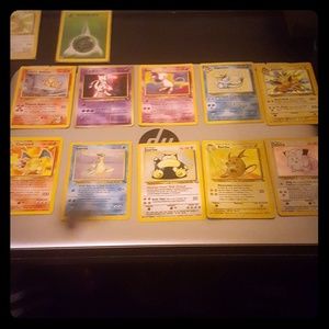 Pokemon cards original and trainer cards first gen