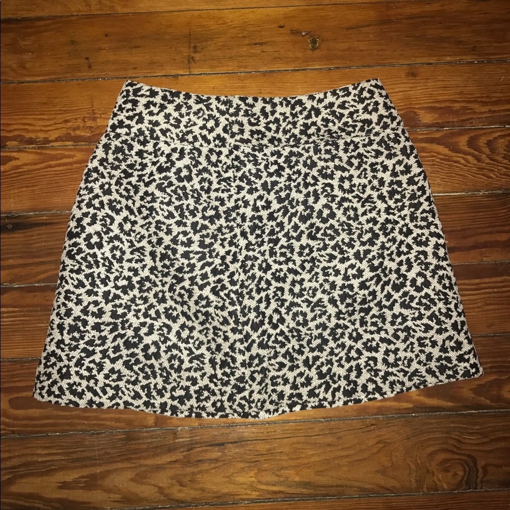 Black/White leopard printed skirt!