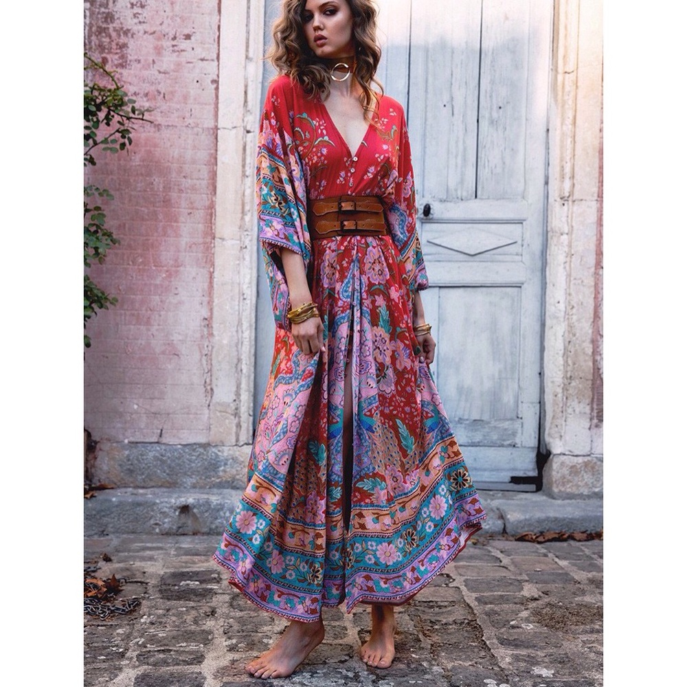 *SOLD* Spell Lotus Kimono Gown