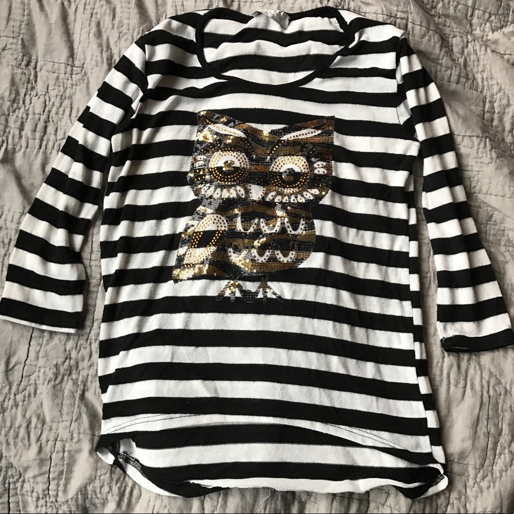 Striped Owl Shirt