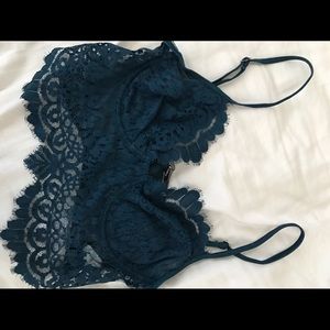 For Love and Lemons Turquoise Skivvies Top