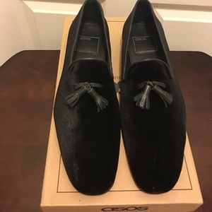 Asos Black Velvet Loafers