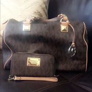 Michael Kors Grayson Large Satchel w/Wallet