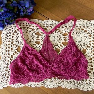 SUPER CUTE PURPLE LACE BRALETTE AND PANTIES