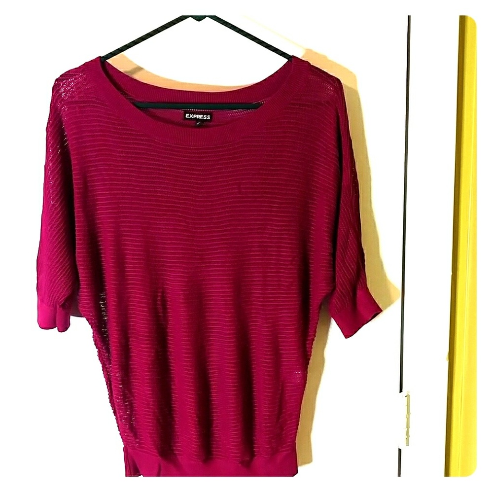Sheer knit sweater