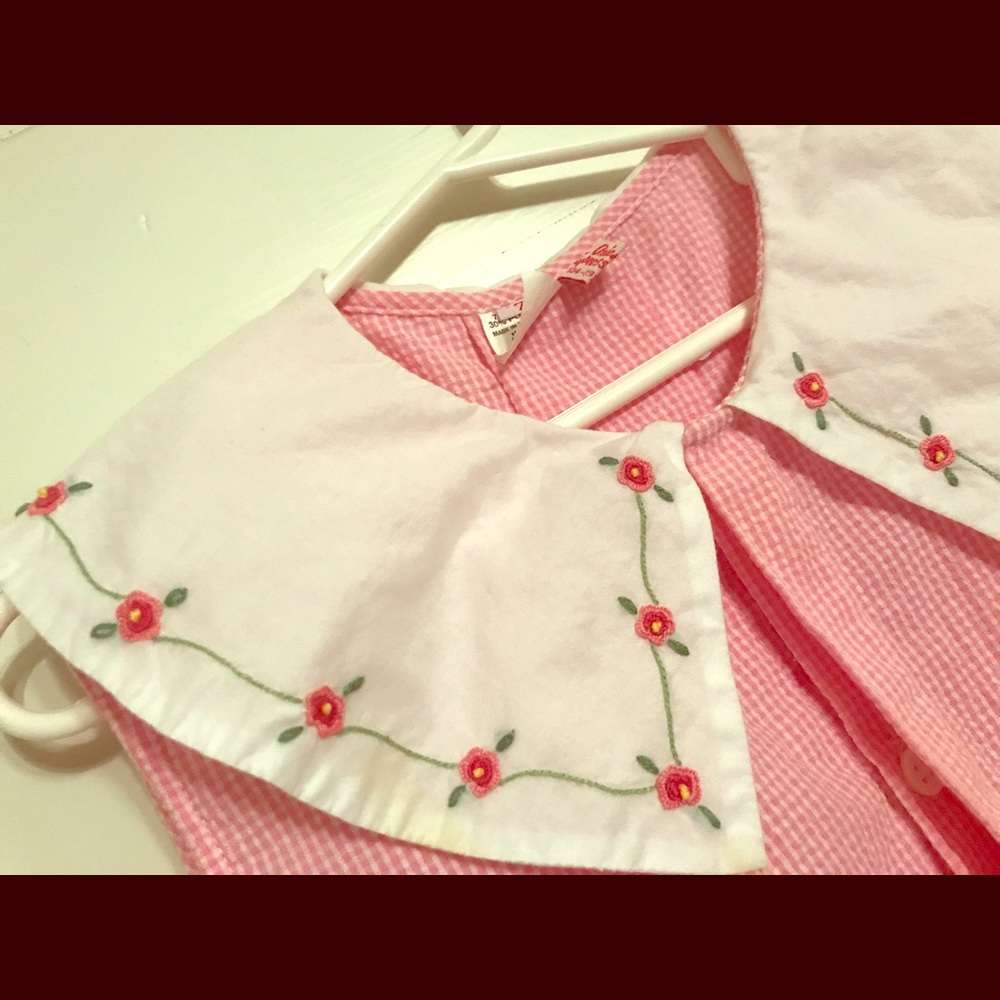 Orient Expressed Pink Seersucker dress, size 7