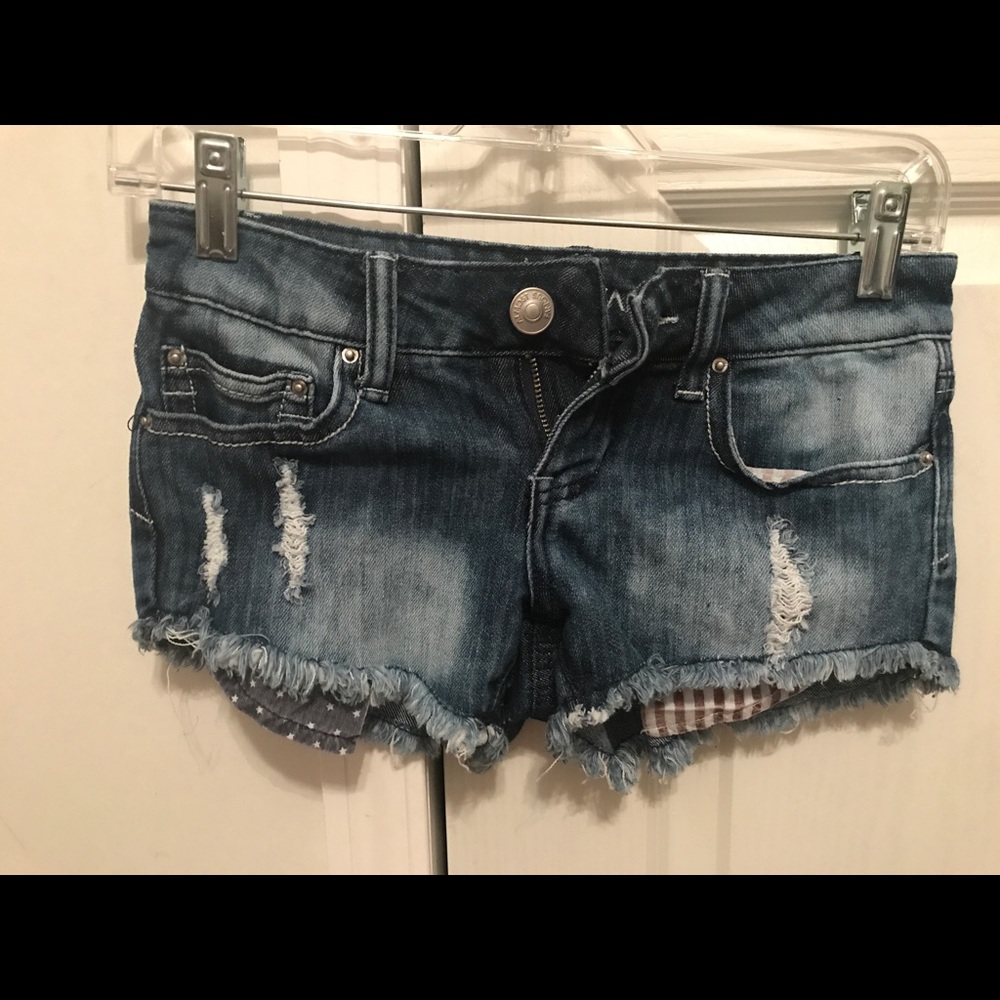 Denim shorts