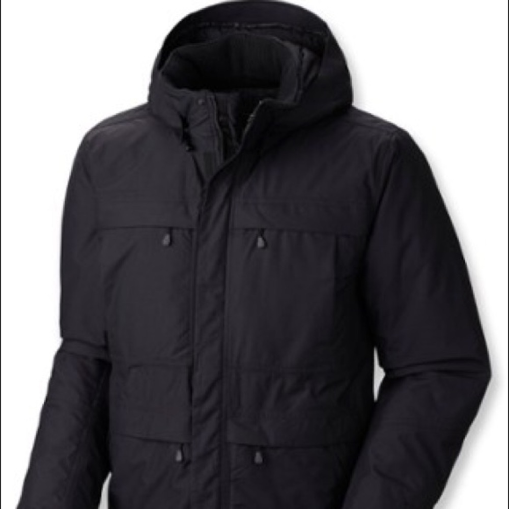 NWT--Mountain Hardwear Downtown Coat M's Blk Med.