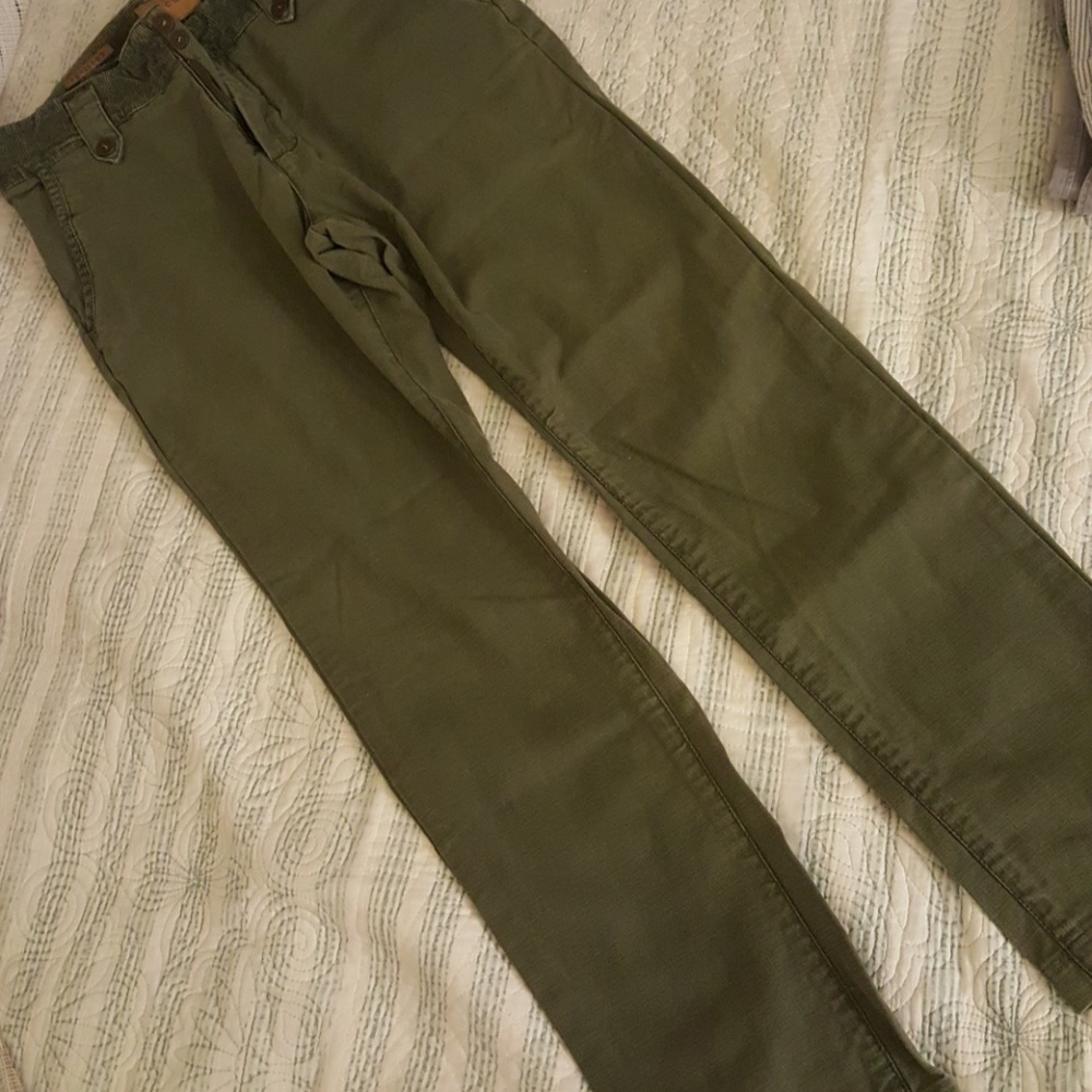 Dark Green Straight Jean