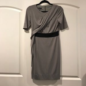 Grey asymmetrical dress