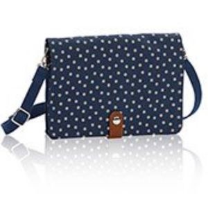 31 gifts Double up Crossbody Navy Dancing Dot