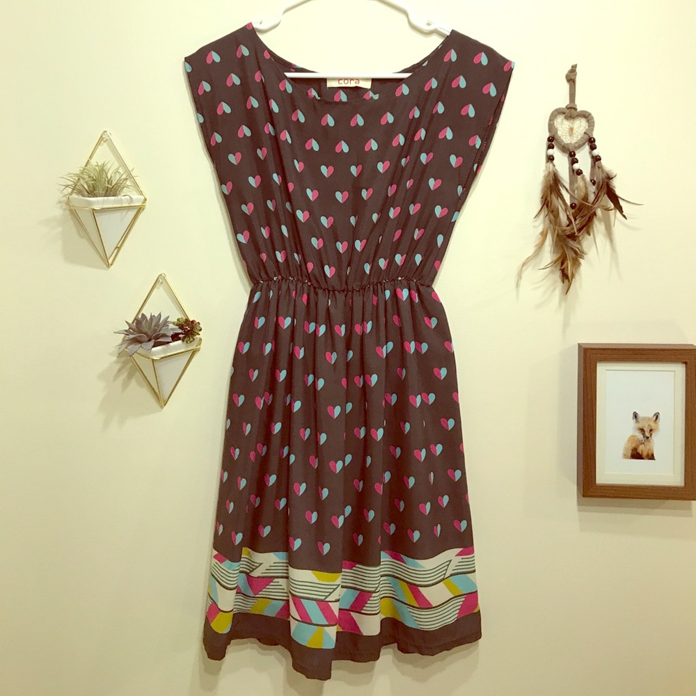 Cora Heart Geometric Dress ❤️❤️❤️