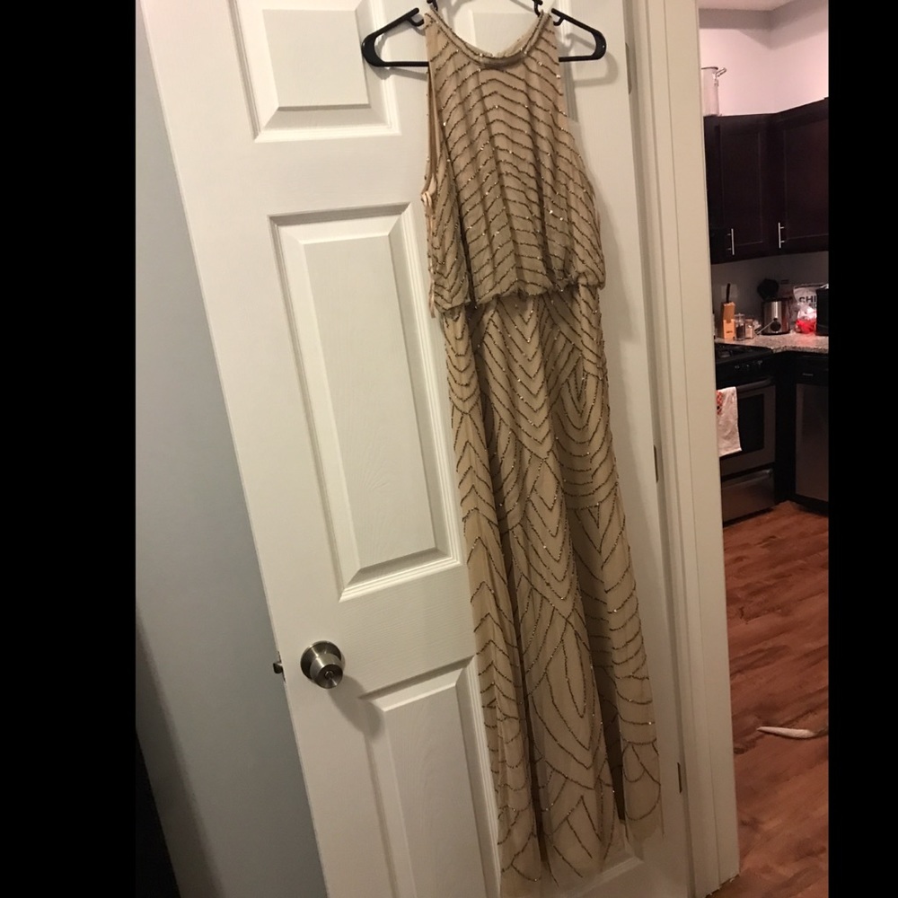 Adrianna papel dress women long embellished