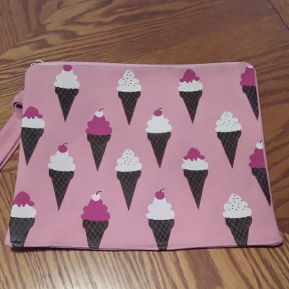 Sale**Bikini bag waterproof,  pink ice cream cones - Picture 2 of 4
