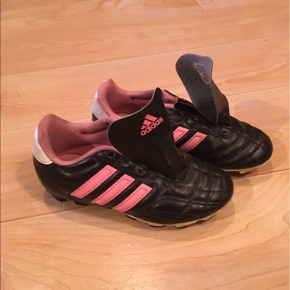 Adidas little girls cleats, size 12