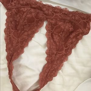 Free People Dark coral bra-let