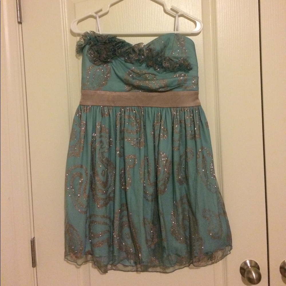 Blue homecoming/prom dress
