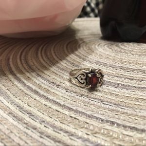 James Avery garnet ring