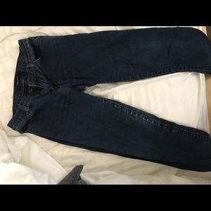 J brand dark blue cropped skinny jeans