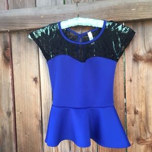Cute lace peplum ,