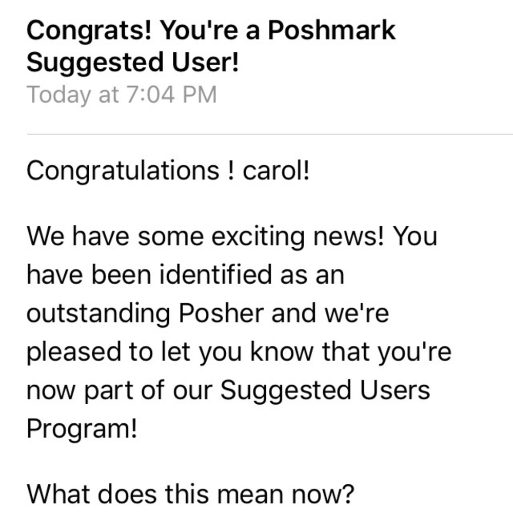 Woohoo! Im a suggested user!