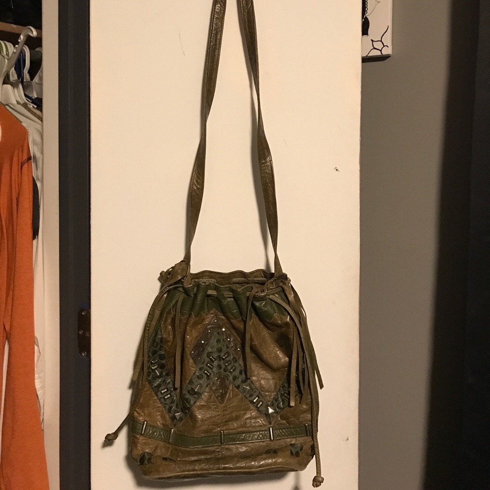 Vintage studded Satchel