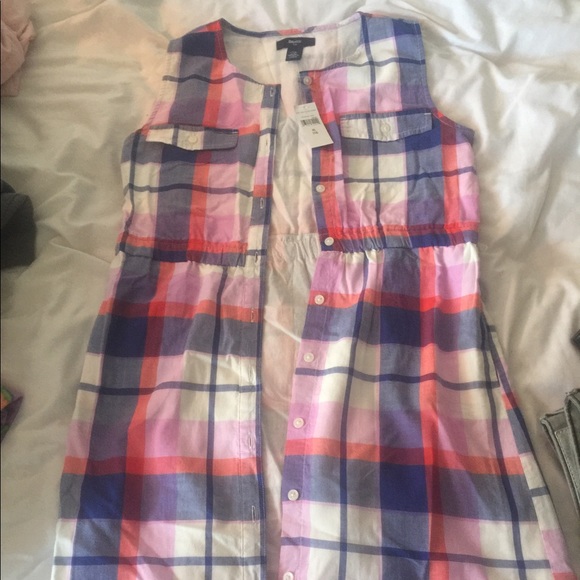 Brand new girl summer plaid dress - Picture 1 of 3
