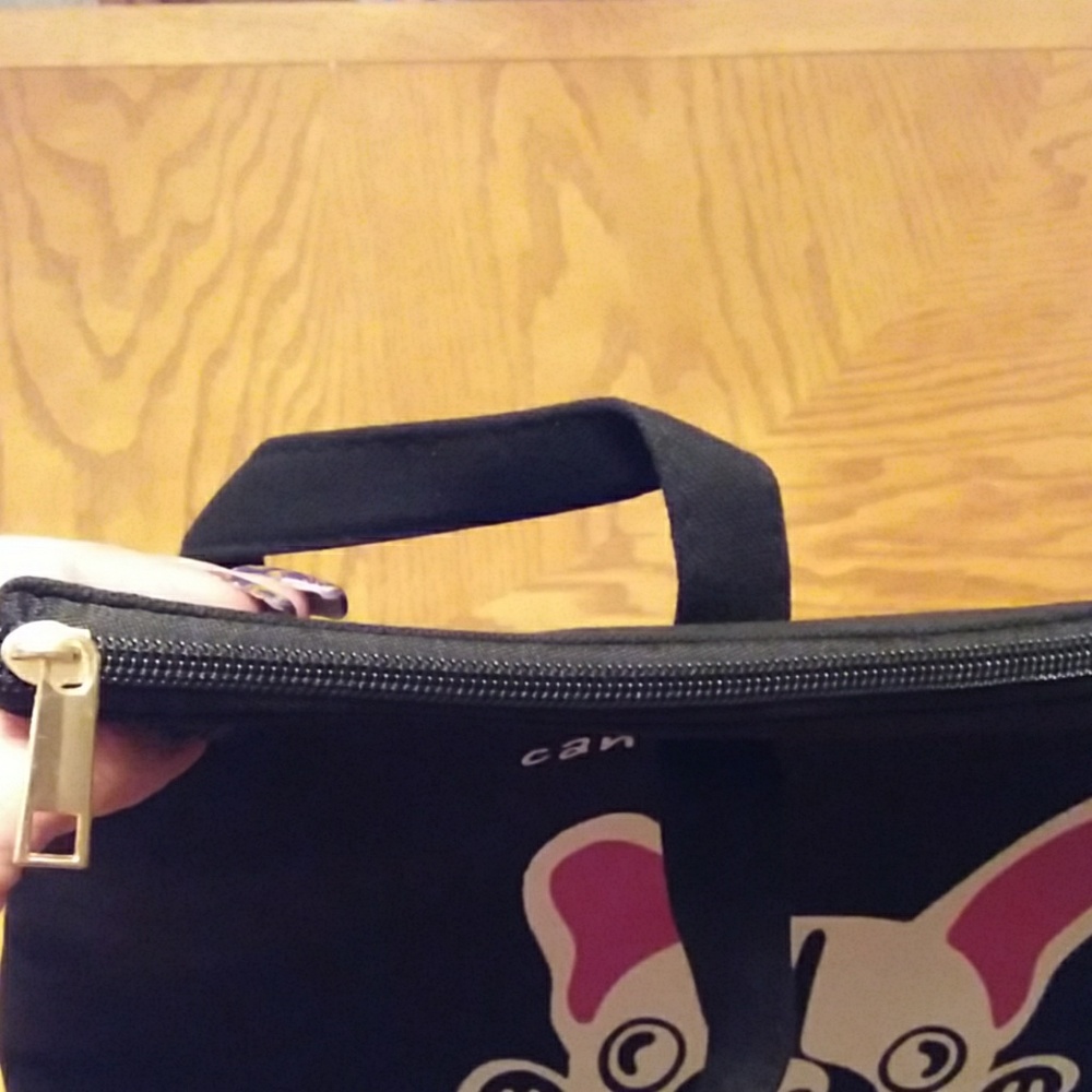 Canvas shoulder bag, "can't stop looking at you". - Picture 7 of 7