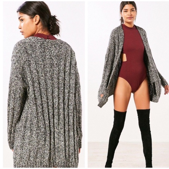 Urban Outfitters Black Hannah Cardigan Sweater - Picture 1 of 3