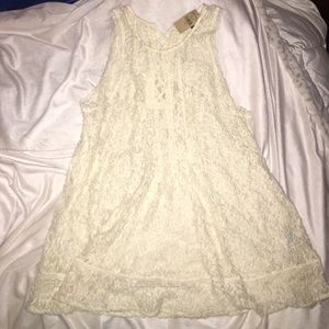 Off-white, lace tank