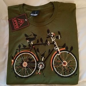 NWT Upper Playground Green Women's Bike T-Shirt