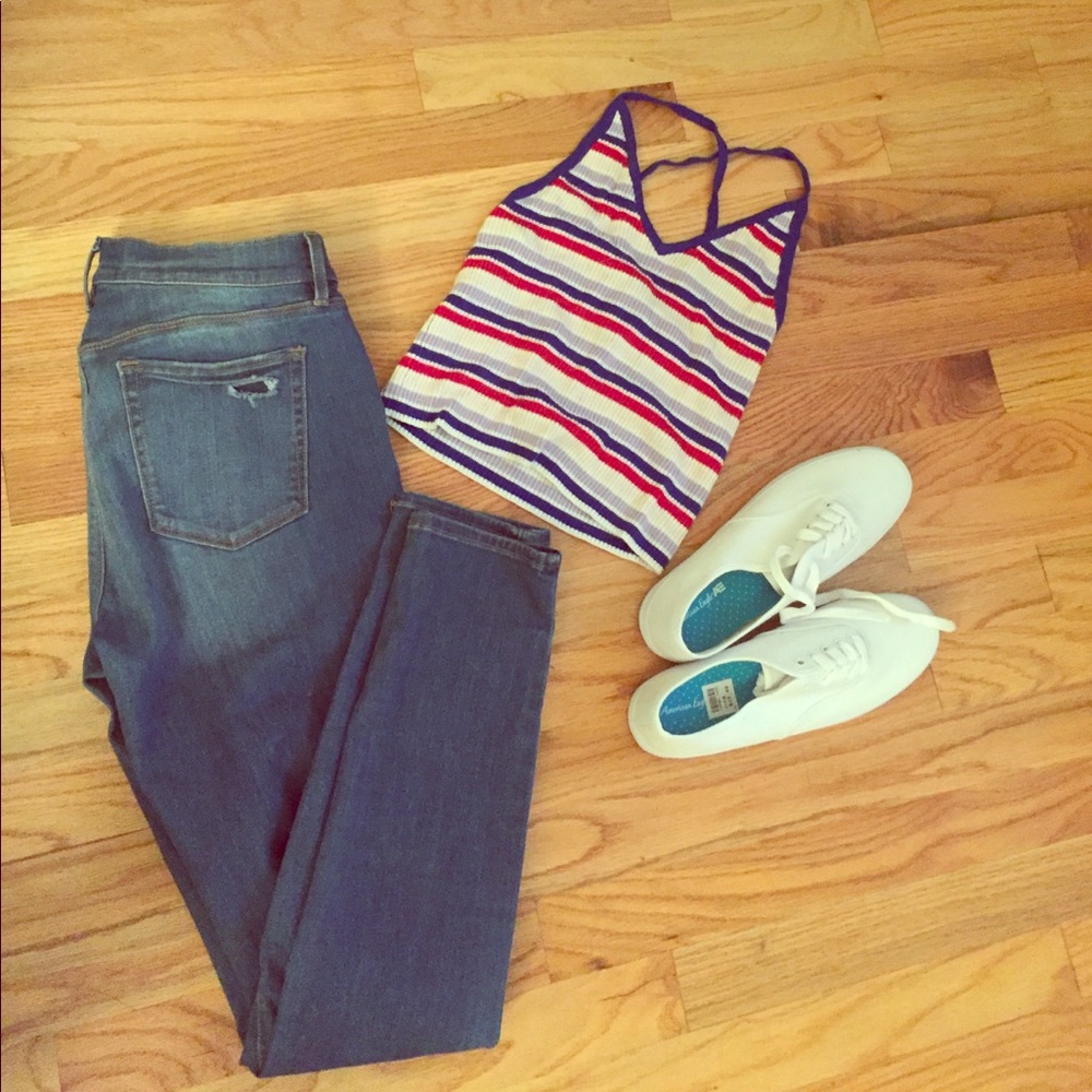 50% off 4th of July Crop Top