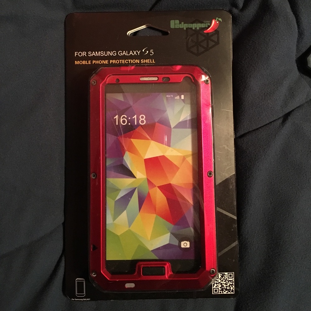Red Metal samsung s5 case