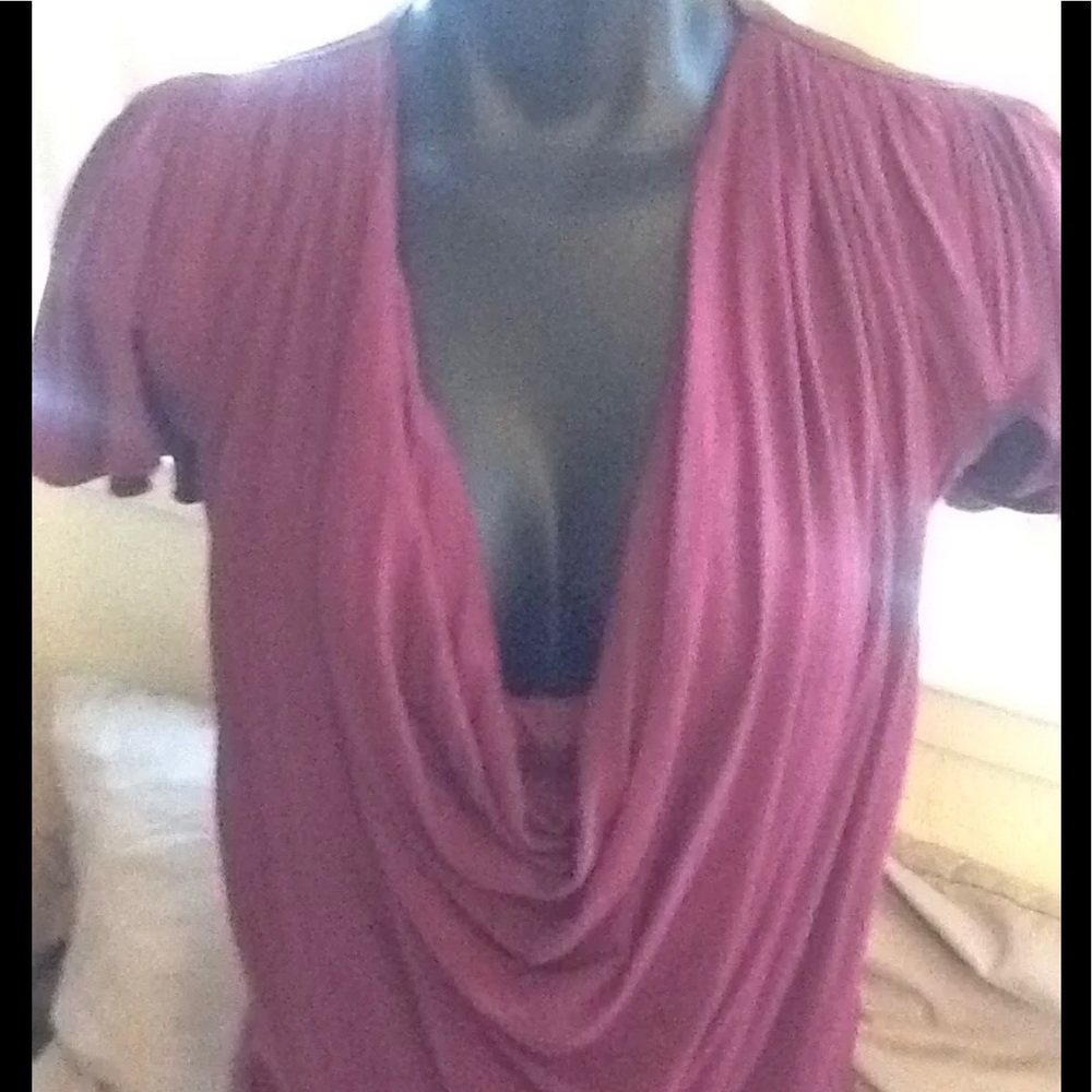 Sexy SKY brand top with leather XS