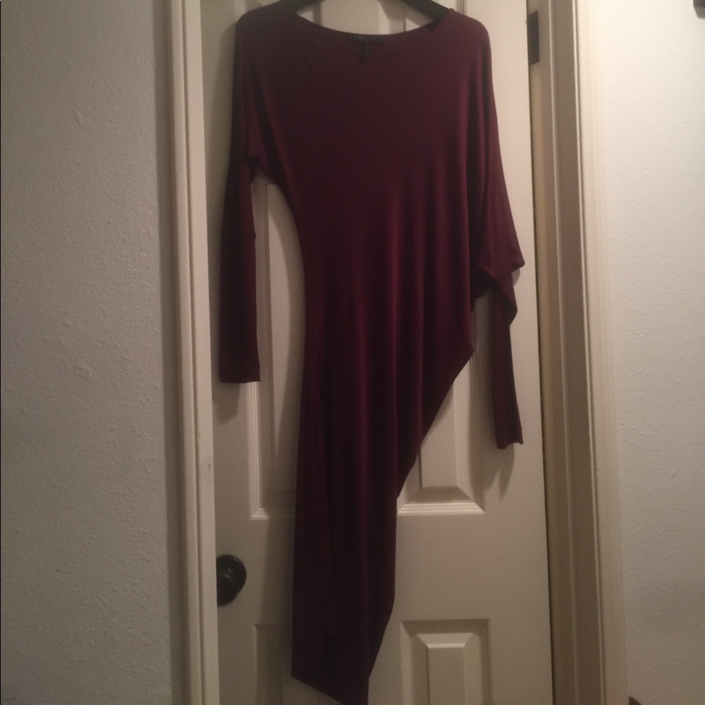 Burgundy bcbg dress