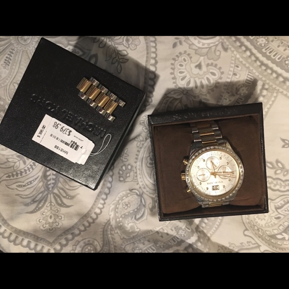 Michael Kors Chronograph two-tone watch