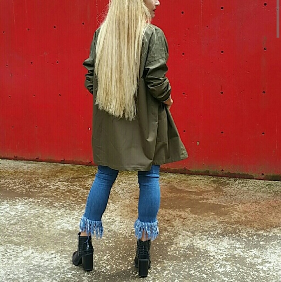 💋LAST 1💋Sassy army green jacket - Picture 3 of 4