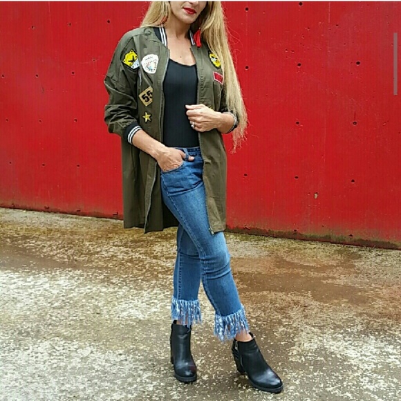 💋LAST 1💋Sassy army green jacket - Picture 2 of 4