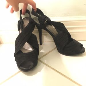 Gianni Bini Black strappy heels