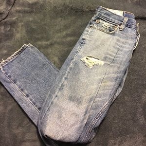 Distressed denim