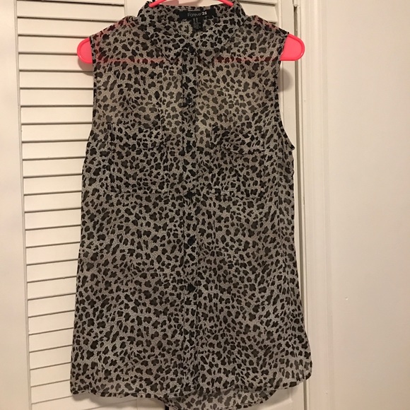 Leopard print button down shirt - Picture 1 of 2