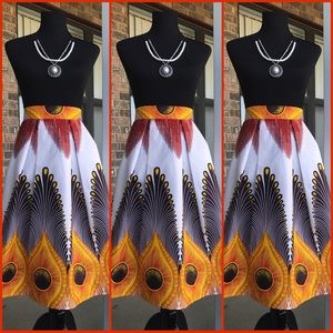 Custom Plume Midi Skirt