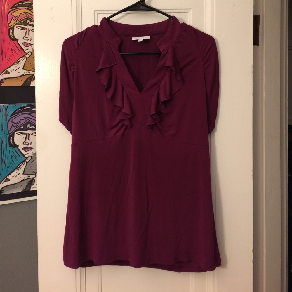 Ruffle wine top