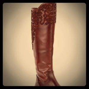 Gianni Bini Brytt riding boots in dark sepia sz6.5