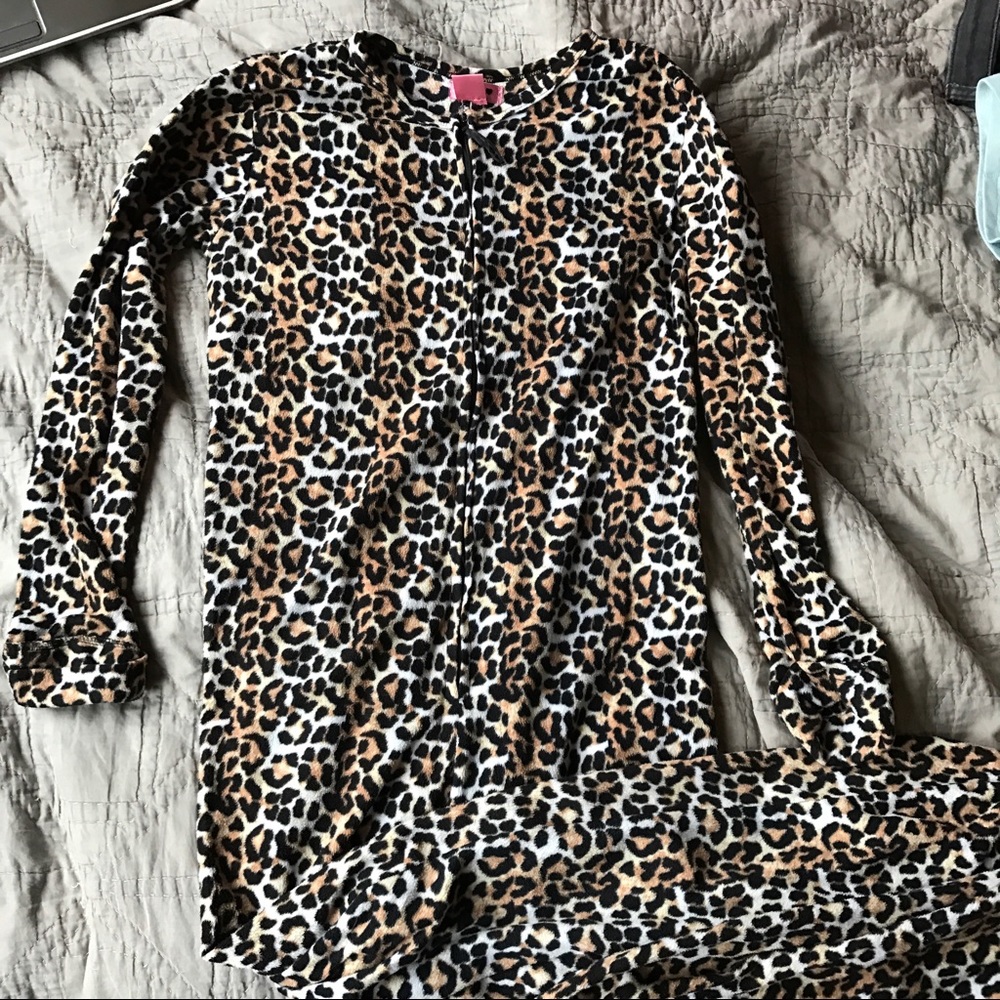 Leopard print onesie