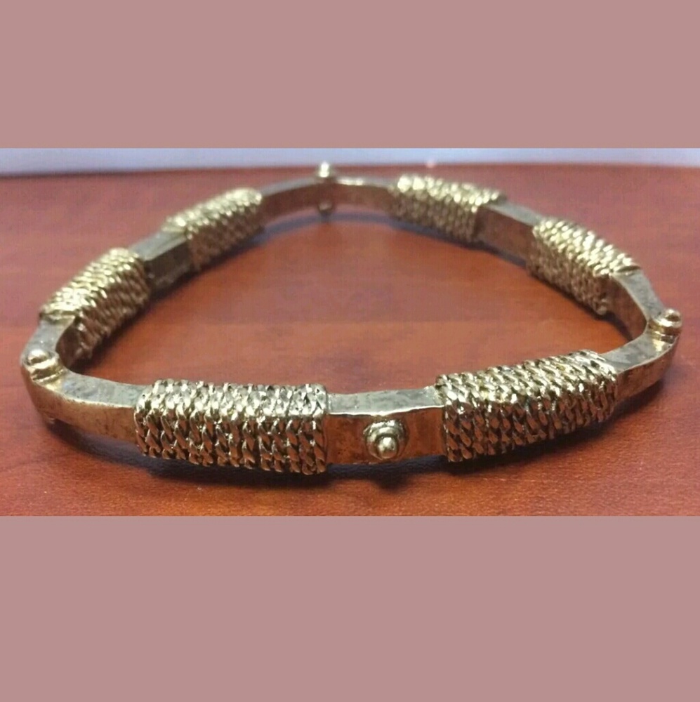 Low Luv by Erin Wasson gold tone oblong bracelet