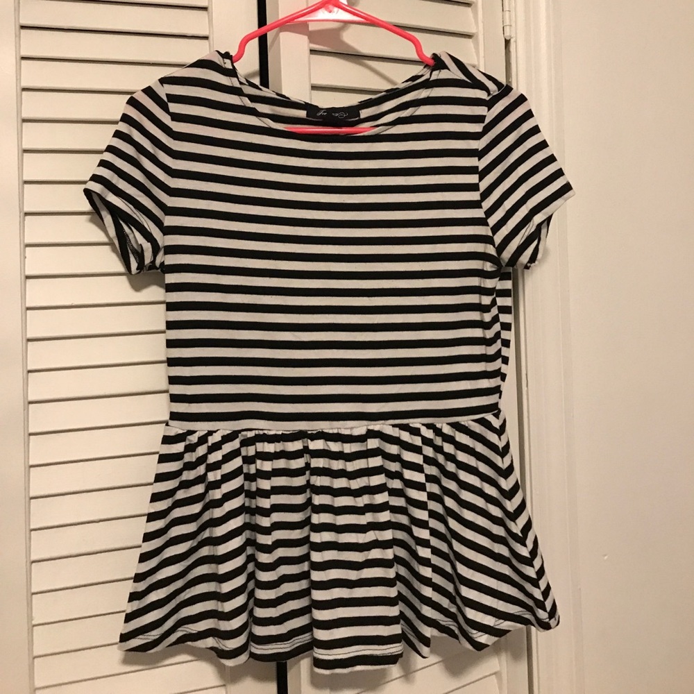 Forever 21 peplum stripped top