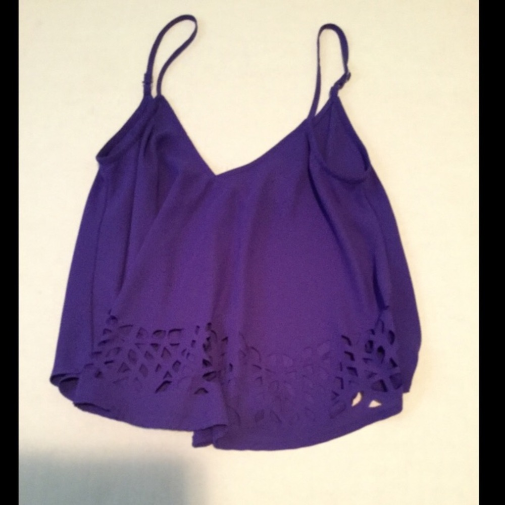 Purple cutout tank